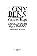 Years of Hope by Tony Benn