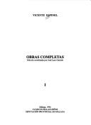 Cover of: Obras completas