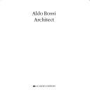 Cover of: Aldo Rossi, architect