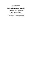 Cover of: Das wandernde Wasser by Peter Härtling