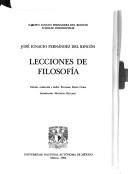 Lecciones de filosofía by José Ignacio Fernández del Rincón