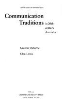 Cover of: Communication traditions in 20th-century Australia