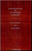 Cover of: Discrimination in employment in Ontario