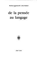 Cover of: De la pensée au langage