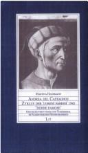 Cover of: Andrea del Castagnos Zyklus der "Uomini famosi" und "Donne famose": Geschichtsverständnis und Tugendideal im florentinischen Frühhumanismus