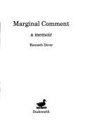 Cover of: Marginal comment by Kenneth J. Dover