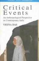 Cover of: Critical events by Veena Das