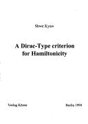 A Dirac-type criterion for hamiltonicity by Shwe Kyaw