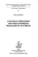 Cover of: Catalogue thématique des fables ésopiques françaises du XVIe siècle