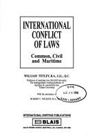 Cover of: International conflict of laws: common, civil, and maritime