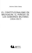 Cover of: El constitucionalismo en Michoacán by Verónica Oikión Solano