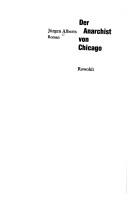 Cover of: Der Anarchist von Chicago: Roman