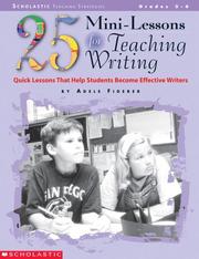 Cover of: 25 Mini-Lessons for Teaching Writing (Grades 3-6) by Adele Fiderer