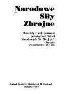 Cover of: Narodowe Siły Zbrojne by [redakcja Piotr Szucki].