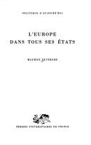 Cover of: L' Europe dans tous ses états