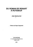 Cover of: Du Roman de Renart à Rutebeuf