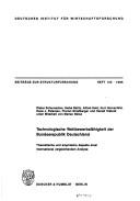 Cover of: Technologische Wettbewerbsfähigkeit der Bundesrepublik Deutschland: theoretische und empirische Aspekte einer international vergleichenden Analyse