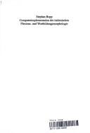 Cover of: Computerimplementation der italienischen Flexions- und Wortbildungsmorphologie by Stephan Bopp