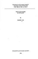 Cover of: The place-names of Rutland