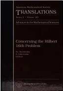 Cover of: Concerning the Hilbert 16th problem