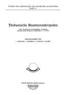 Cover of: Thebanische Beamtennekropolen: neue Perspektiven archäologischer Forschung : Internationales Symposion Heidelberg 9.-13.6.1993