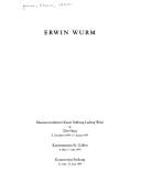 Cover of: Erwin Wurm by Erwin Wurm