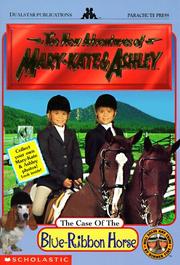 Cover of: The Case of the Blue-Ribbon Horse (New Adventures of Mary-Kate and Ashley)