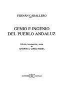 Cover of: Genio e ingenio del pueblo andaluz