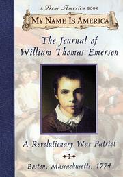 Cover of: The journal of William Thomas Emerson, a Revolutionary War patriot