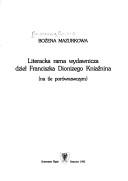 Literacka rama wydawnicza dzieł Franciszka Dionizego Kniaźnina by Bożena Mazurkowa