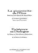 Cover of: La poursuite de l'Etre: essai sur l'art abstrait de Marcel Jean