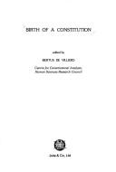 Cover of: Birth of a constitution