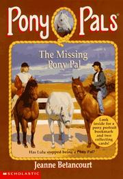 Cover of: The Missing Pony Pal (Pony Pals No. 16) | Jeanne Betancourt