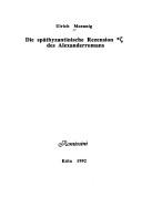 Cover of: Die spätbyzantinische Rezension * [Zeta] des Alexanderromans