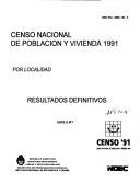 Cover of: Censo nacional de población y vivienda 1991. by 
