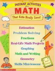 Cover of: Instant Activities for Math (Grades 3-6) by Scholastic Books, Martin Lee