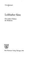 Cover of: Leibhafter Sinn by G. Braungart