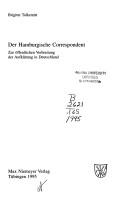 Cover of: Der Hamburgische Correspondent: zur öffentlichen Verbreitung der Aufklärung in Deutschland