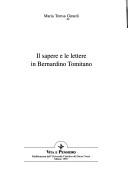 Il sapere e le lettere in Bernardino Tomitano by Maria Teresa Girardi