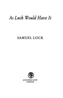 Cover of: As luck would have it