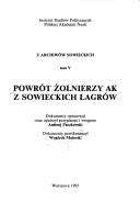 Cover of: Powrót żołnierzy AK z sowieckich łagrów
