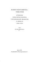 Cover of: Scheunenviertel-Theater by Peter Sprengel