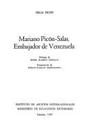 Cover of: Mariano Picón-Salas, embajador de Venezuela