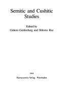 Cover of: Semitic and Cushitic studies by edited by Gideon Goldenberg and Shlomo Raz.