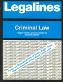 Cover of: Criminal law: adaptable to second edition of LaFave casebook