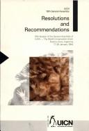 Cover of: Resolutions and recommendations