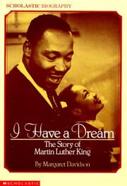 Cover of: I Have A Dream by Margaret Davidson