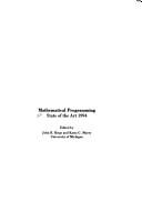 Cover of: Mathematical programming: state of the art 1994