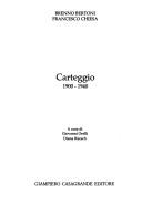 Cover of: Carteggio, 1900-1940