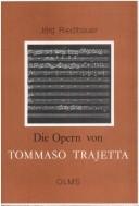 Die Opern von Tommaso Trajetta by Jörg Riedlbauer